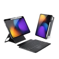 Per Xiaomi Pad 7 / 7 Pro DUX DUCIS DK Custodia per tablet in pelle con tastiera magnetica galleggiante con supporto (nero)