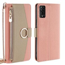 Per TCL 50 5G Crossbody Litchi Texture Custodia in pelle per telefono (rosa)