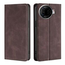Per Tecno Camon 30 Pro 5G Custodia in pelle magnetica Skin Feel (marrone scuro)