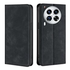 Per Tecno Camon 30 Premier 5G Custodia in pelle magnetica Skin Feel (nero)