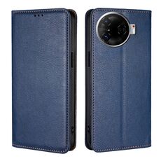 Per Tecno Camon 30 Pro 5G Gloss Oil Solid Color Magnetic Leather Phone Case (Blu)
