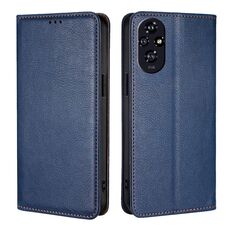 Per Honor 200 5G Gloss Oil Solid Color Magnetic Leather Phone Case (Blu)