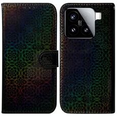 Per Xiaomi 15 Custodia per telefono in pelle con fibbia magnetica colorata (nero)