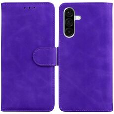 Per Samsung Galaxy A36 5G / A56 5G Custodia in pelle con chiusura a scatto e colore puro (viola)