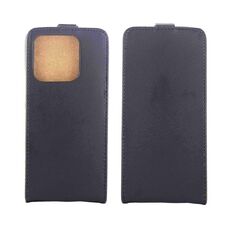 Per Xiaomi 14T Pro Custodia in pelle con flip verticale e slot per schede (nero)