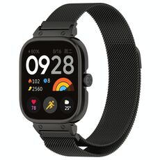 Per Redmi Watch 5 Cassa per orologio con struttura in metallo Cinturino per orologio in maglia di acciaio magnetico Milan integrato (nero)