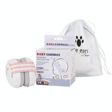Fascia per capelli tipo sonno insonorizzata antirumore paraorecchie per bambini (bianco + rosa)