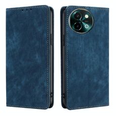 Per vivo Y38 5G / T3x Global RFID Anti-theft Brush Custodia magnetica in pelle per telefono (blu)