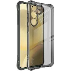 Per Samsung Galaxy S25 5G Custodia per telefono in TPU antiurto con airbag imak (nero trasparente)