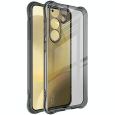 Per Samsung Galaxy S25+ 5G Custodia per telefono in TPU antiurto con airbag imak (nero trasparente)