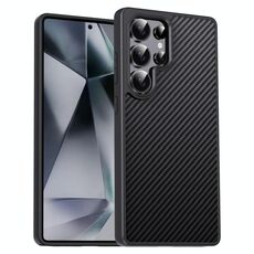 Per Samsung Galaxy S24 Ultra 5G Pita Series TPU + PC Texture Phone Case (Nero)