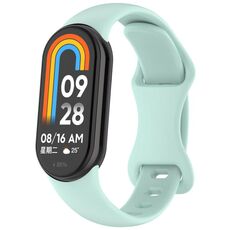 Per Xiaomi Smart Band 9 Splayed Tail Reverse Buckle Cinturino in silicone per orologio (blu)