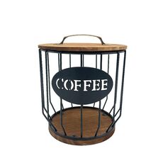Cesto portaoggetti per filtro capsule caffè Decorazioni per la cucina di casa, Colore: C Nero