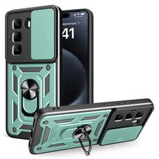 Per Infinix Hot 50 Pro 4G Custodia per fotocamera scorrevole TPU+PC (verde)