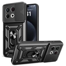 Per Tecno Spark 30 Pro 4G Custodia per fotocamera scorrevole in TPU+PC (nero)