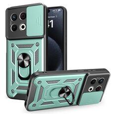 Per Tecno Spark 30 Pro 4G Custodia per fotocamera scorrevole Design TPU+PC Custodia per telefono (verde)
