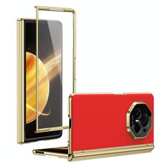 Custodia per telefono For Honor Magic V3 Integrated AG Frosted Vacuum Plating (rosso)