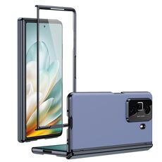 Custodia per telefono For Honor Magic Vs3 Integrated AG Frosted Vacuum Plating (blu)