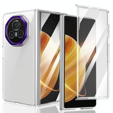 Custodia per telefono cellulare trasparente per PC integrata della serie pieghevole For Honor Magic V3 lce (viola)