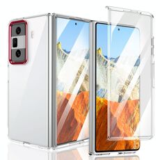 Custodia per telefono cellulare trasparente per PC integrata della serie pieghevole For Honor Magic Vs3 lce (rosso)