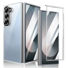 Per Samsung Galaxy Z Fold6 lce Folding Series Custodia per telefono PC trasparente integrata (nero)