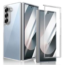 Per Samsung Galaxy Z Fold6 lce Folding Series Custodia per telefono PC trasparente integrata (argento)