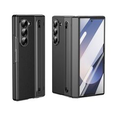Per Samsung Galaxy Z Fold6 Custodia per telefono integrata in PC + PU con penna / scatola per penna (nero)