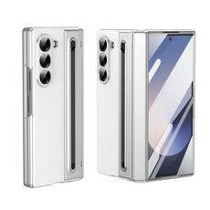Per Samsung Galaxy Z Fold6 Custodia per telefono integrata in PC + PU con penna / scatola per penna (bianca)