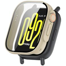 Per Redmi Watch 5 Active Tempered Film Integrato PC Watch Custodia protettiva Seconda variante Custodia (Avorio Bianco)