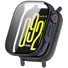 Per Redmi Watch 5 Lite Pellicola temperata Custodia protettiva per orologio PC integrato Seconda variante Custodia (blu inchiostro)