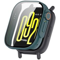 Per Redmi Watch 5 Lite Pellicola temperata Custodia protettiva per orologio PC integrato Seconda variante Custodia (verde pino)