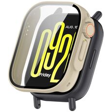 Per Redmi Watch 5 Lite Pellicola temperata Custodia protettiva per orologio PC integrato Seconda variante Custodia (bianco avorio)