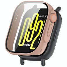 Per Redmi Watch 5 Lite Pellicola temperata Custodia protettiva per orologio PC integrato Seconda variante Custodia (rosa ciliegia)