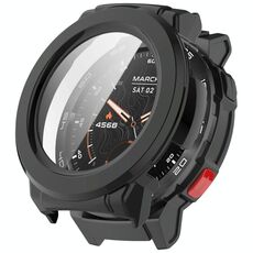Per Mibro Watch GS Pro Pellicola temperata Custodia protettiva per orologio PC integrata (nero)
