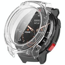 Per Mibro Watch GS Pro Pellicola temperata Custodia protettiva per orologio PC integrata (trasparente)