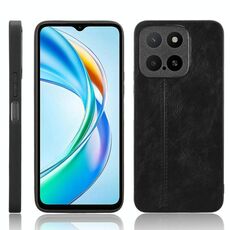 Per Honor X5b / Honor X5b Plus Custodia per telefono con motivo a mucca e cuciture (nero)