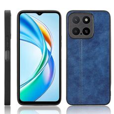 Per Honor X5b / Honor X5b Plus Custodia per telefono con motivo a mucca e cuciture (blu)