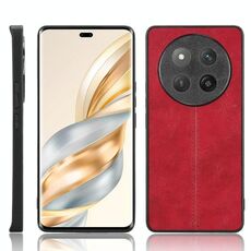 Per Honor X60 Pro / X9c / Magic7 Lite Custodia per telefono con motivo a mucca e cuciture (rosso)