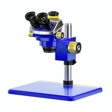 Microscopio stereo trinoculare Mechanic Mic3 7X-50X CTV 0,45X con telecamera 4K Pro