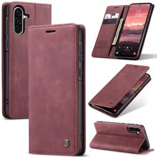Per Samsung Galaxy A36 CaseMe 013 Custodia per telefono in pelle con flip orizzontale multifunzionale (rosso)