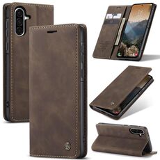 Per Samsung Galaxy A56 CaseMe 013 Custodia in pelle con flip orizzontale multifunzionale (caffè)