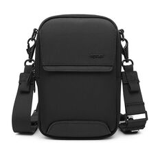 Borsa a tracolla obliqua impermeabile multifunzionale da uomo Ozuko (nera)