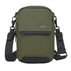 Borsa a tracolla obliqua impermeabile multifunzionale da uomo Ozuko (verde)