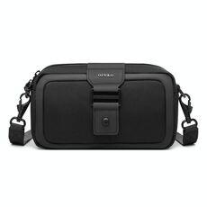 Borsa a tracolla Ozuko Mini Men in tessuto Oxford impermeabile (nero)