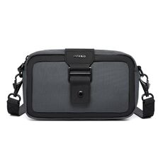 Ozuko Mini Men Borsa a tracolla in tessuto Oxford impermeabile (grigio)