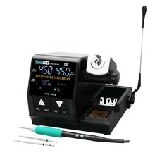 SUGON T60+210 Maniglia+Punte I/K/IS x 3 Stazione di saldatura di precisione Set di saldatore Strumento di saldatura per riparazione di telefoni cellulari (spina UE)