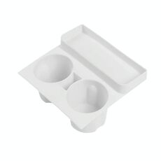 Per Tesla 21-23 Modello 3/Y Controllo Centrale Portabicchieri Integrato in Silicone (Bianco)