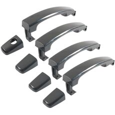 Accessori per maniglia esterna portiera auto per Chevrolet Aveo, modello: nero 4 pezzi/set