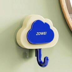 Ventosa a pressione Nuvole Gancio Senza Perforazione Bagno Cucina Casa Gancio Multifunzionale (Crema Blu)