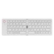 B023 Due pieghevoli portatili mini tastiera wireless Bluetooth telefono cellulare laptop notebook tastiera da ufficio (bianco)
